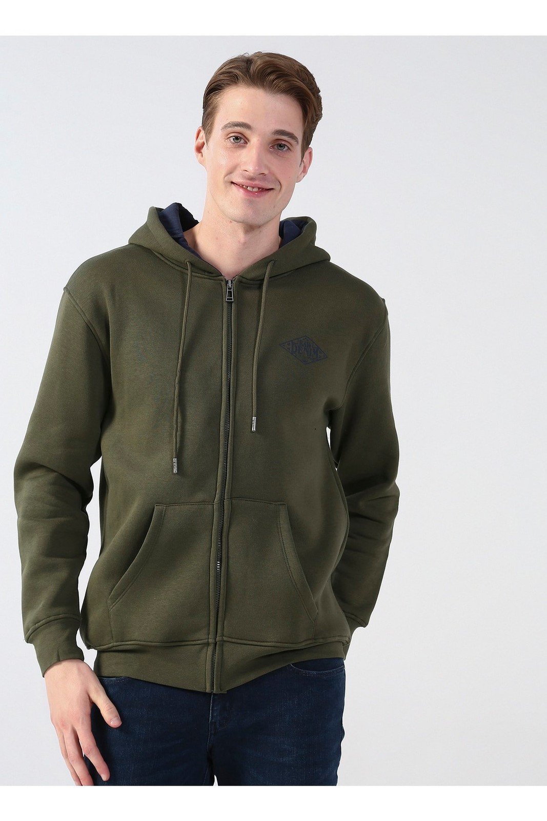 Lee Cooper Men's Hooded Khaki Sweatshirt 231 Lcm 241023 Pauls Khaki