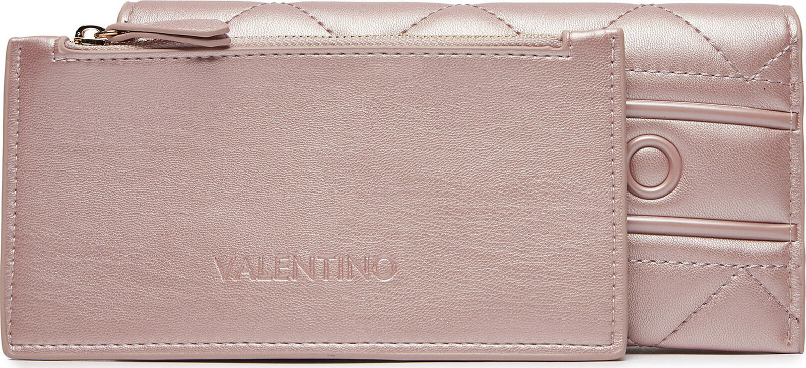 Velká dámská peněženka Valentino Ada VPS51O216 Rosa Metallizzato V89