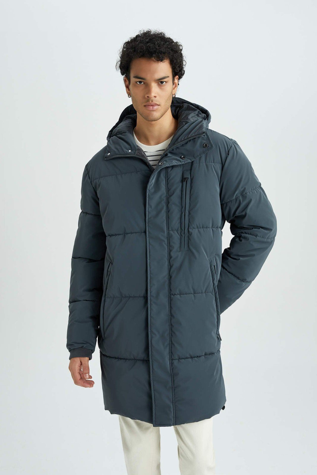 DEFACTO Regular Fit Faux Fur Lined Puffer Jacket
