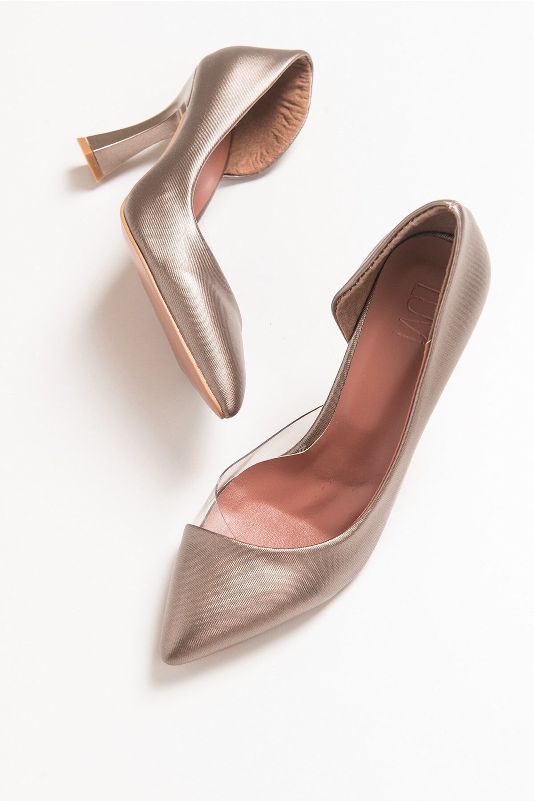 LuviShoes 653 Copper Lara Heels Women's Shoes