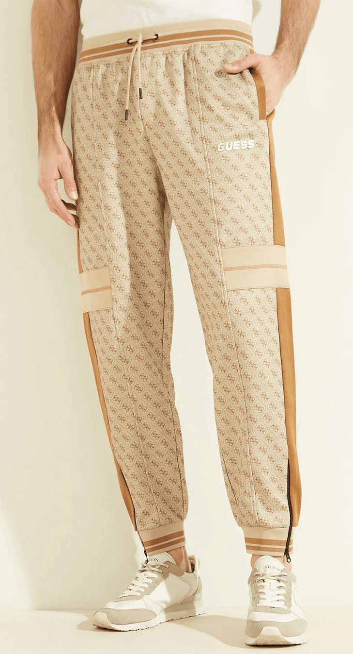 Béžové teplákové kalhoty Guess, XL