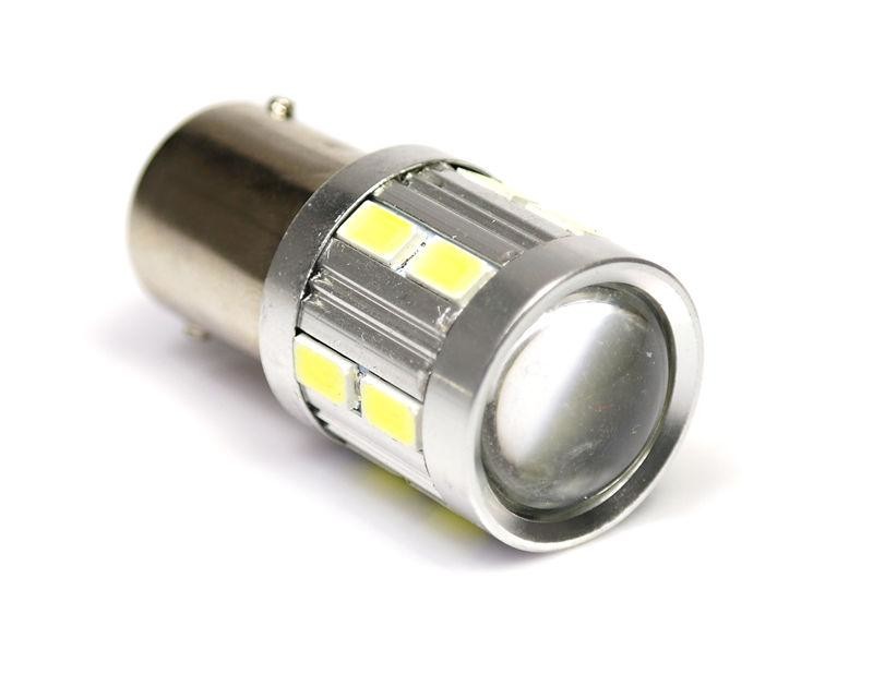 Interlook LED auto žárovka 12V BAY15S 16xSMD5630 s čočkou 3,6W