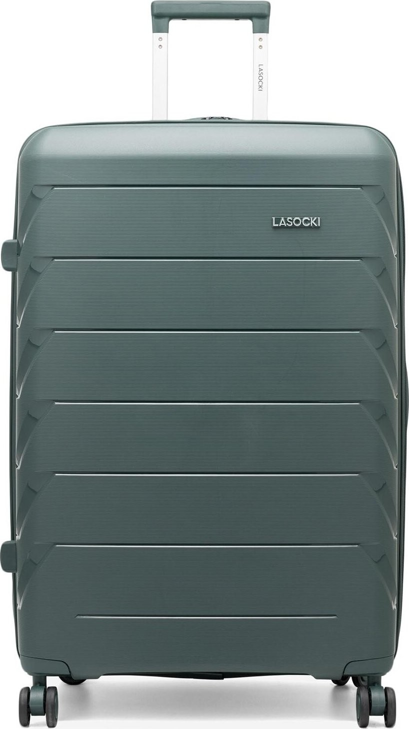 Velký kufr Lasocki WAL-L-06GREEN-04 Zelená