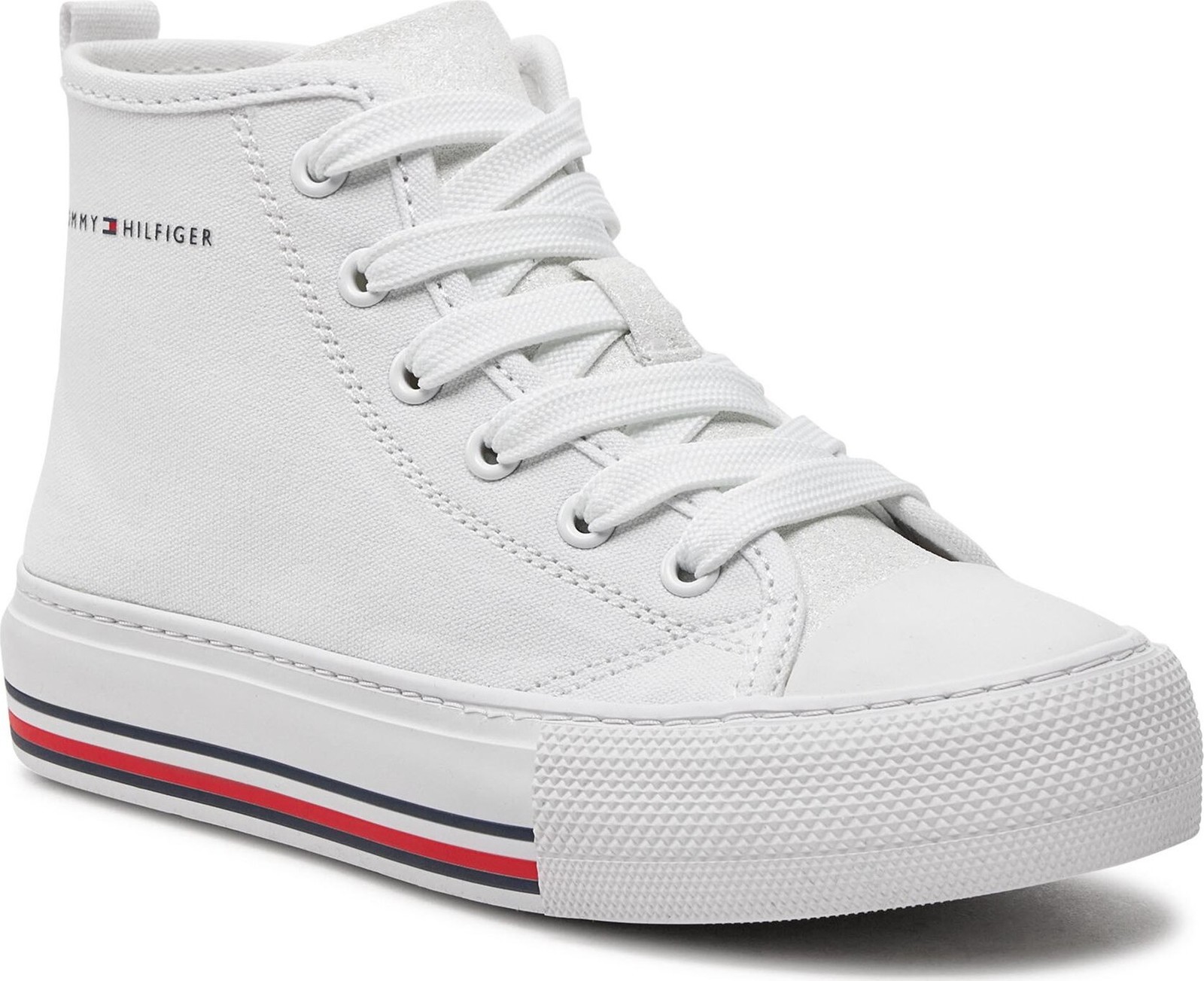 Plátěnky Tommy Hilfiger High Top Lace-Up Sneaker T3A9-33188-1687 M White 100