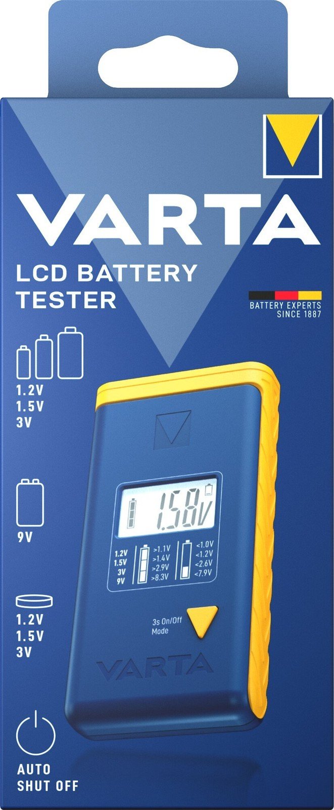 VARTA tester baterií s LCD - 893101111