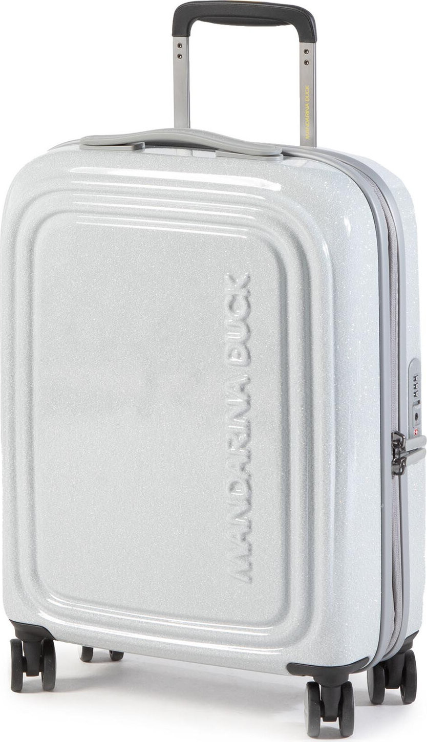 Kabinový kufr Mandarina Duck Logoduck + Glitter P10GXV24 Glitter Silver 28U
