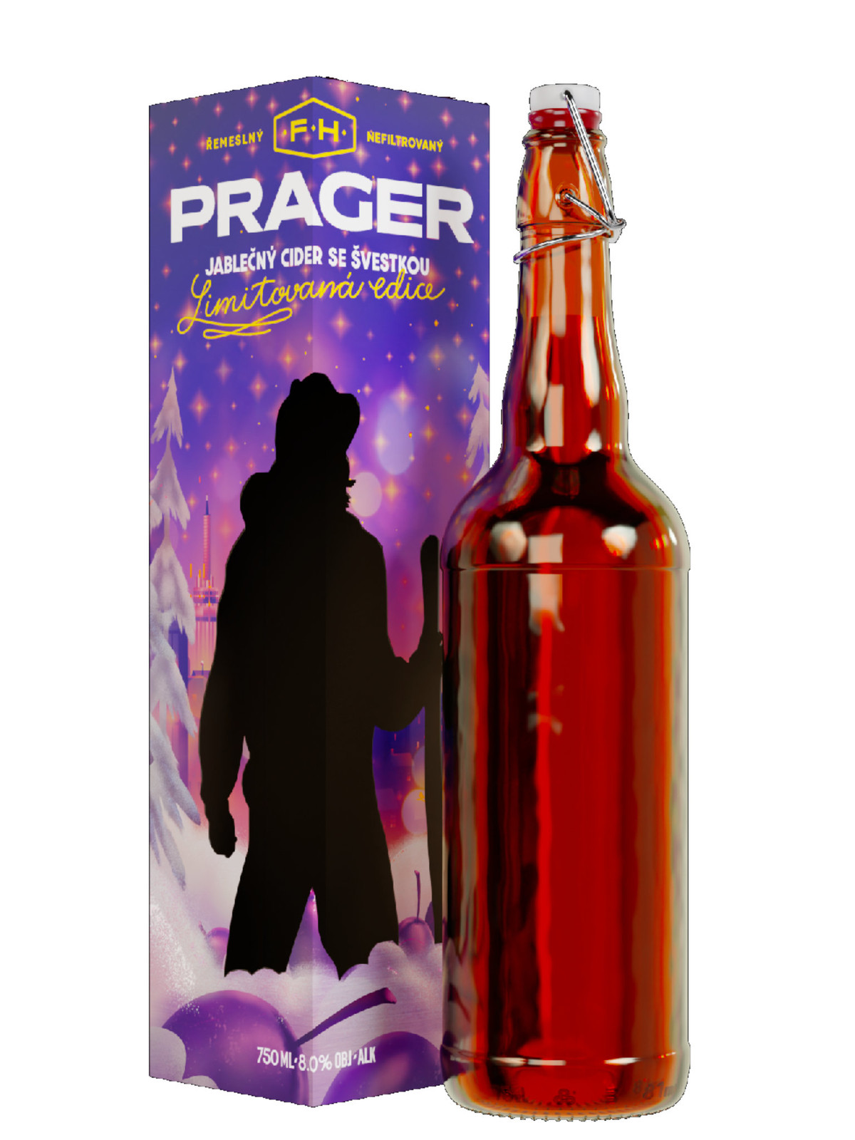 F. H. Prager F.H. Prager Cider Švestka (LE) 8% 0,75l