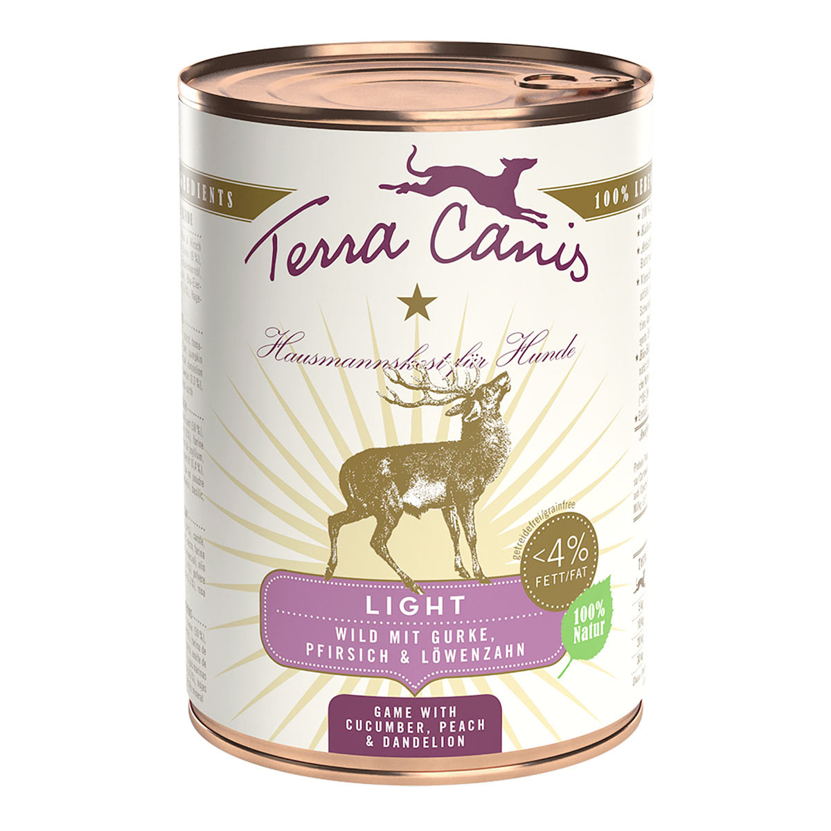 Terra Canis Light – zvěřina s okurkou 6× 400 g