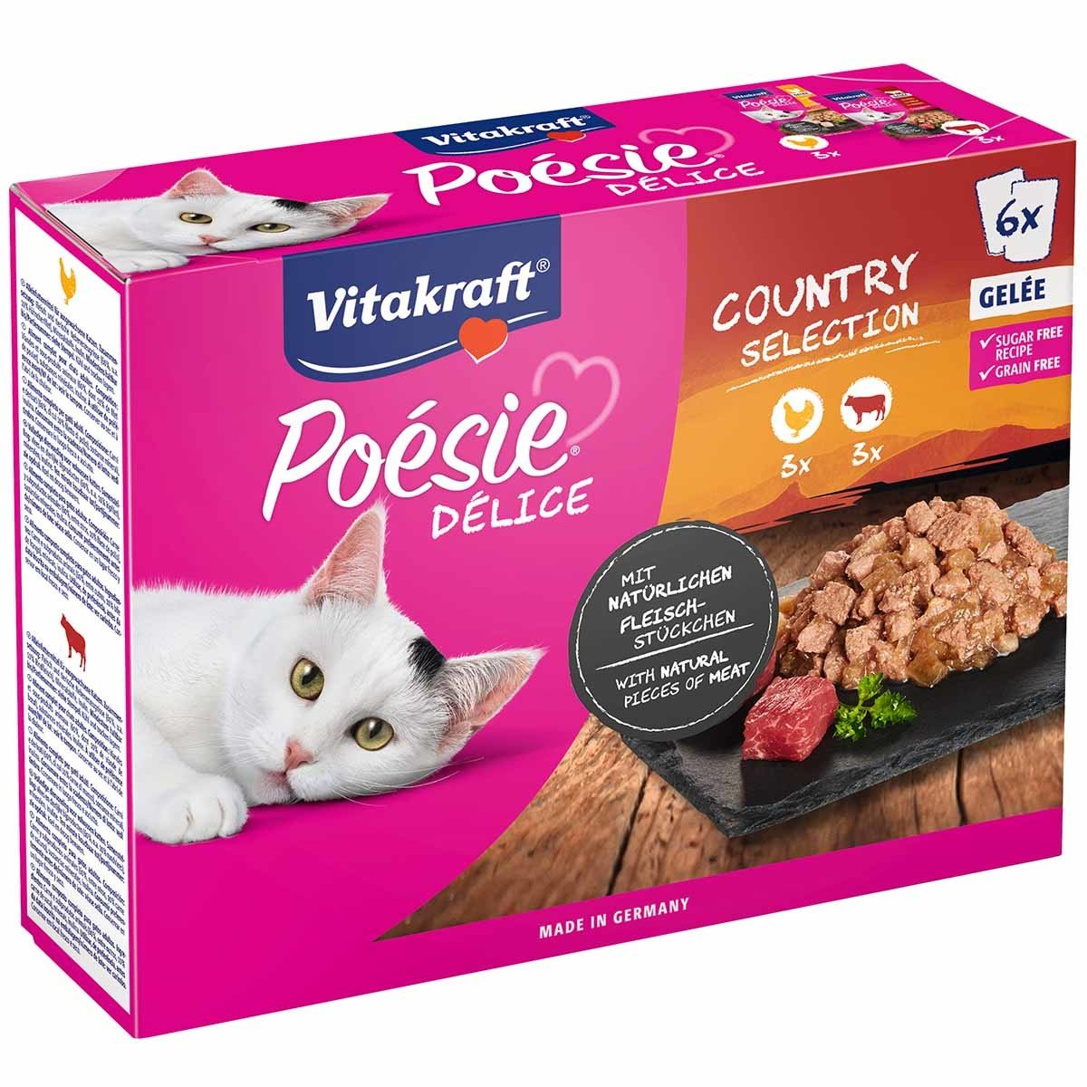 Vitakraft Poésie®Déli Country Selection želé, 6 × 85 g