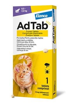 Adtab pro kočky (0.5-2kg) 12mg 1 žvýkací tableta