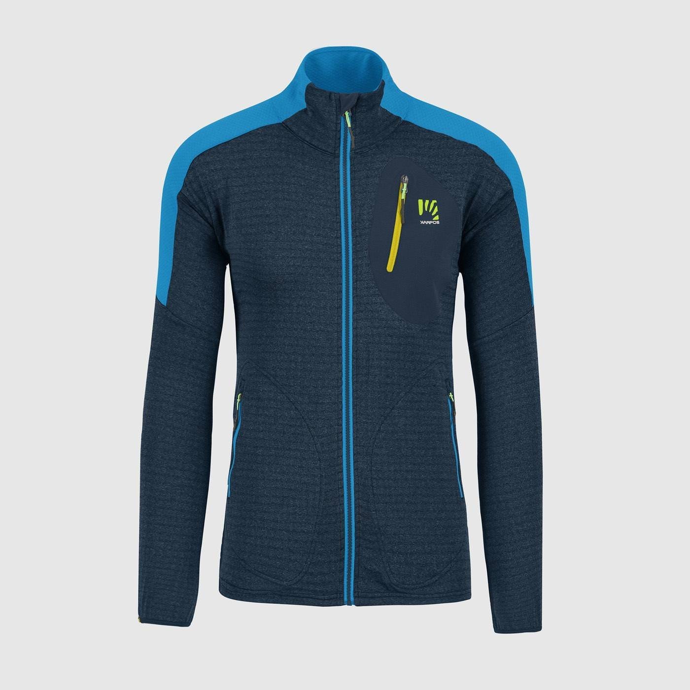 Pánská mikina KARPOS M Puez Fleece, Midnight/Diva Blue velikost: S