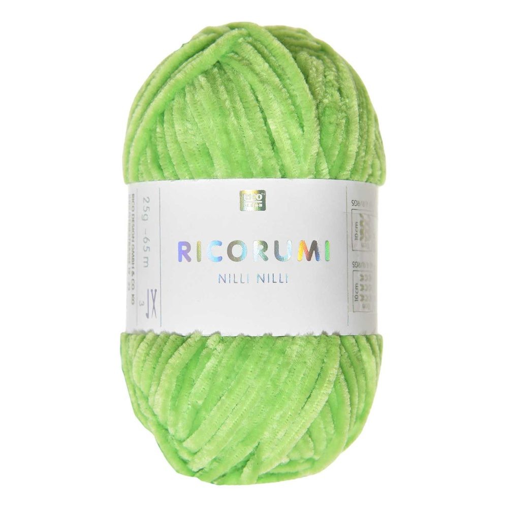 Rico Design Žinylková příze Ricorumi Nilli Nilli odstín 030 neonově zelená - 1 ks