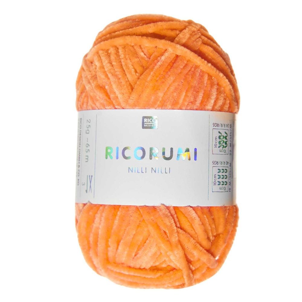 Rico Design Žinylková příze Ricorumi Nilli Nilli odstín 029 neonově oranžová - 1 ks