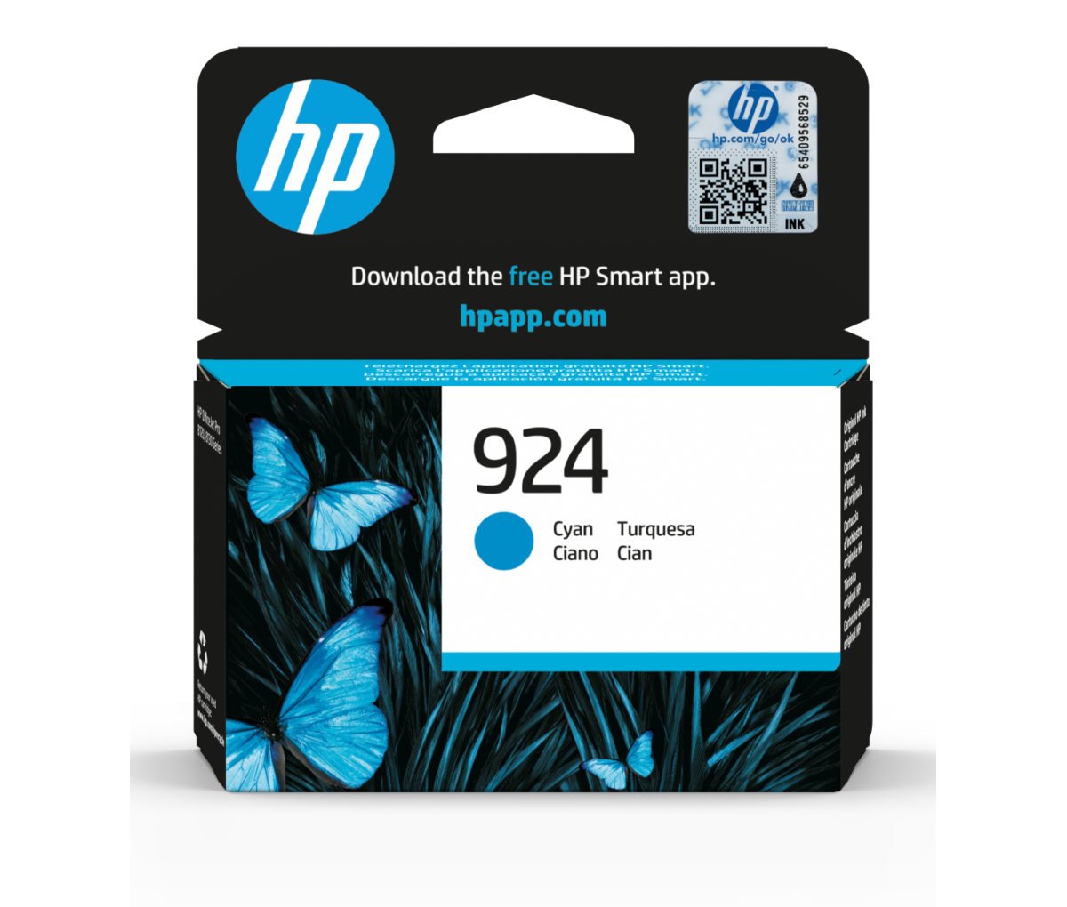 Inkoustová náplň HP 924 azurová (4K0U3NE#301)