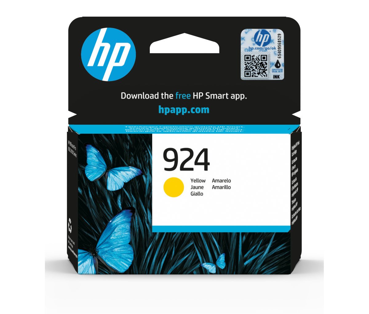 Inkoustová náplň HP 924 žlutá (4K0U5NE#301)