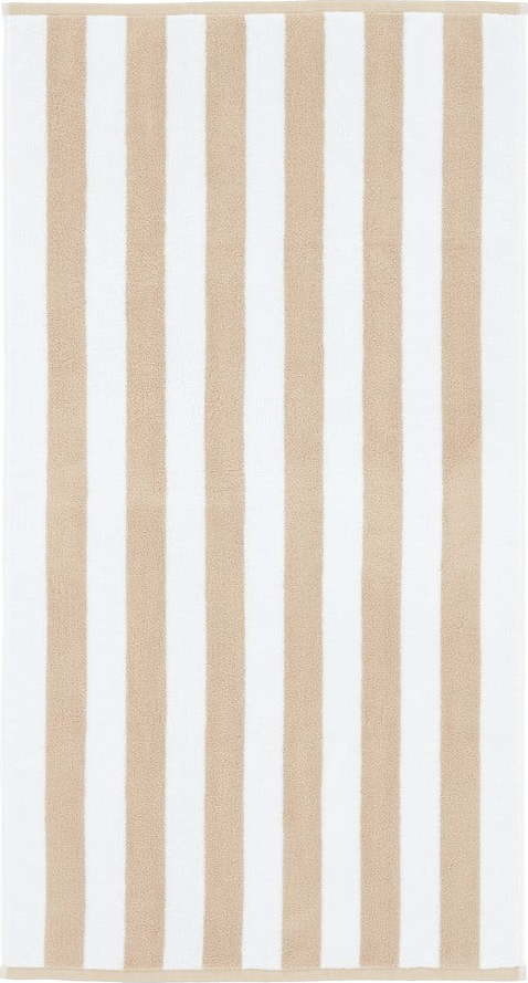 Béžovo-bílá bavlněná osuška 90x140 cm – Bianca