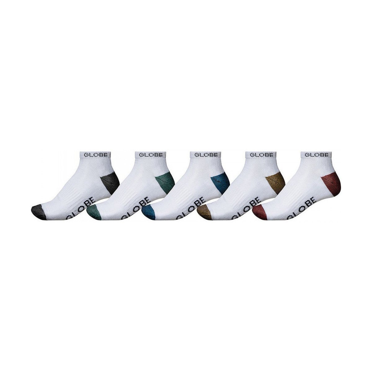 Globe  Ingles ankle sock 5 pack  Bílá