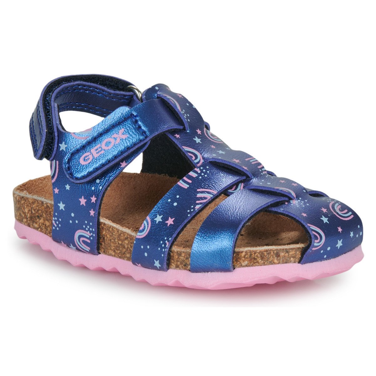 Geox  B SANDAL CHALKI GIRL  Modrá