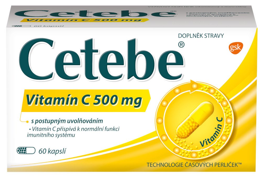 Cetebe Vitamín C 60 kapslí