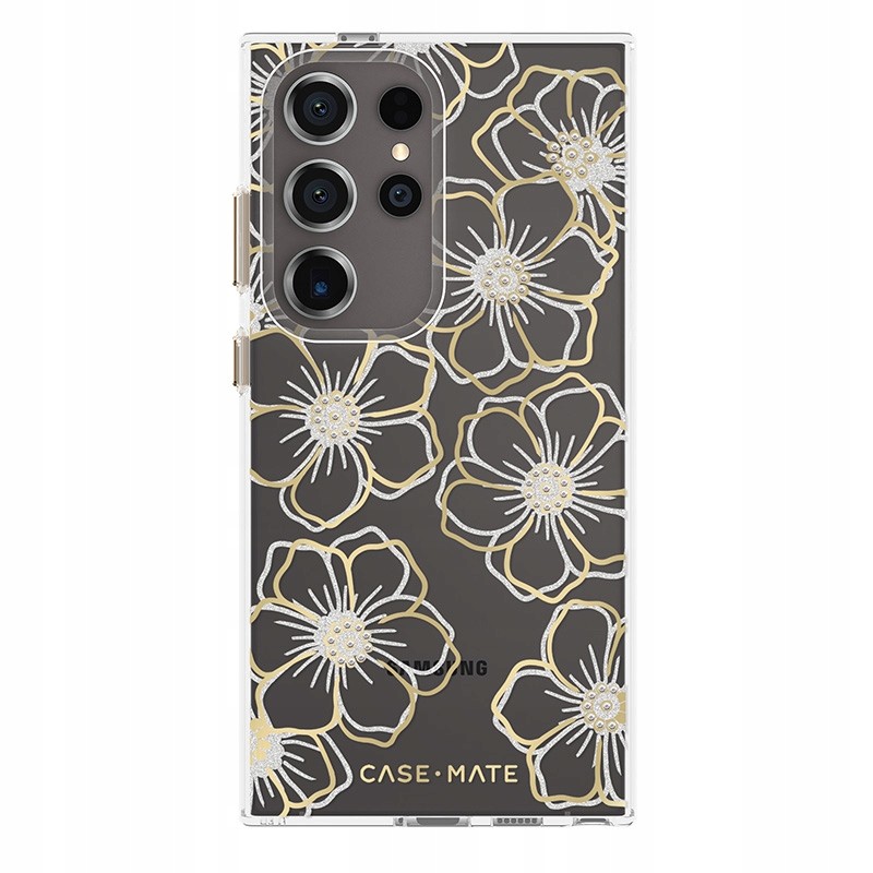Case -Mate Floral Gems Pouzdro Samsung Galaxy S24 Ultra (zlaté)