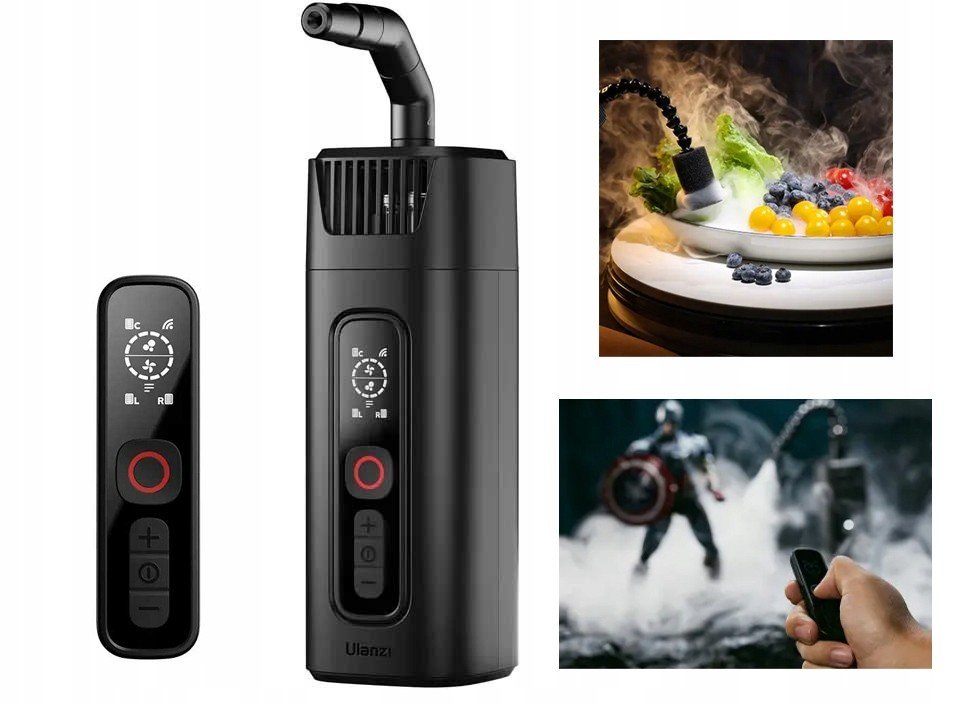 Generátor kouře Mlhový generátor 40W Ulanzi Dálkové ovládání 4x Špička Kapalina