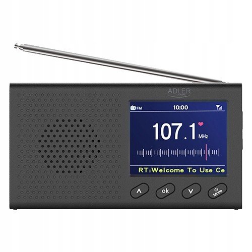 Adler Ad 1198 Přenosné rádio LCD Fm Bluetooth Hodiny