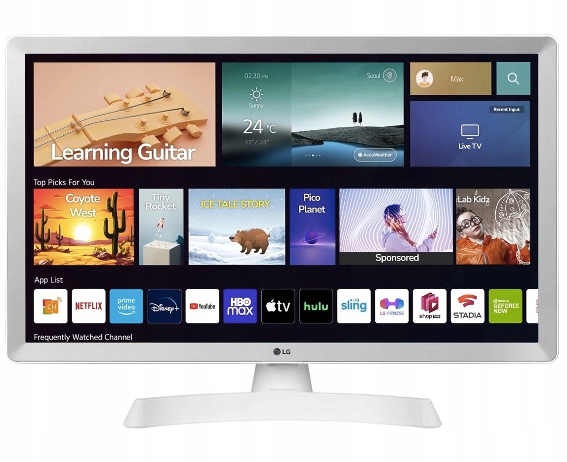 Smart Tv Lg 24TQ510 24 Palce Bluetooth WiFi DVB-T2 Hevc Bílá