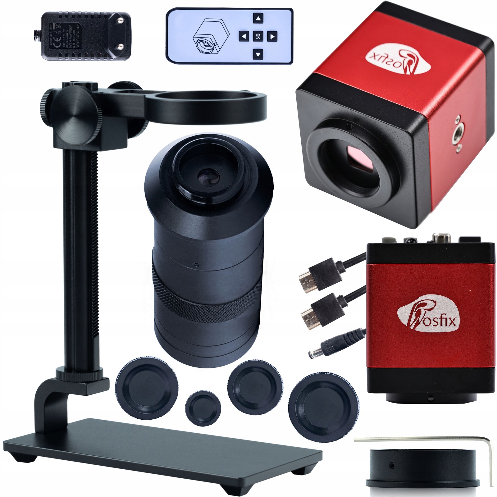Digitální Mikroskop S Kamerou Draco Pro Hdmi Platformou A Objektivem Set 3V1