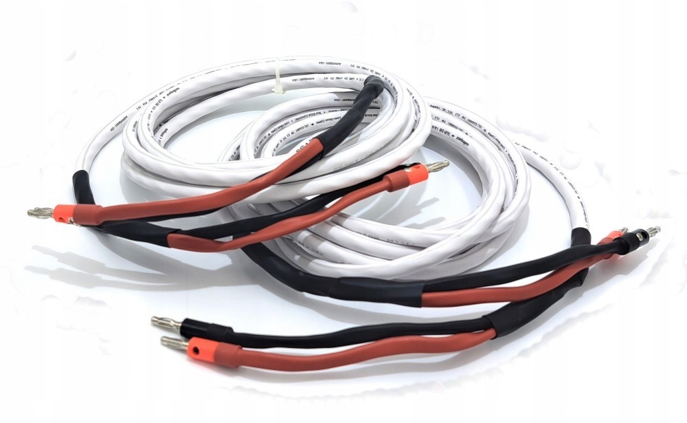 Sada HiFi reproduktorových kabelů s kabely značky Audioquest Délka 2 metry