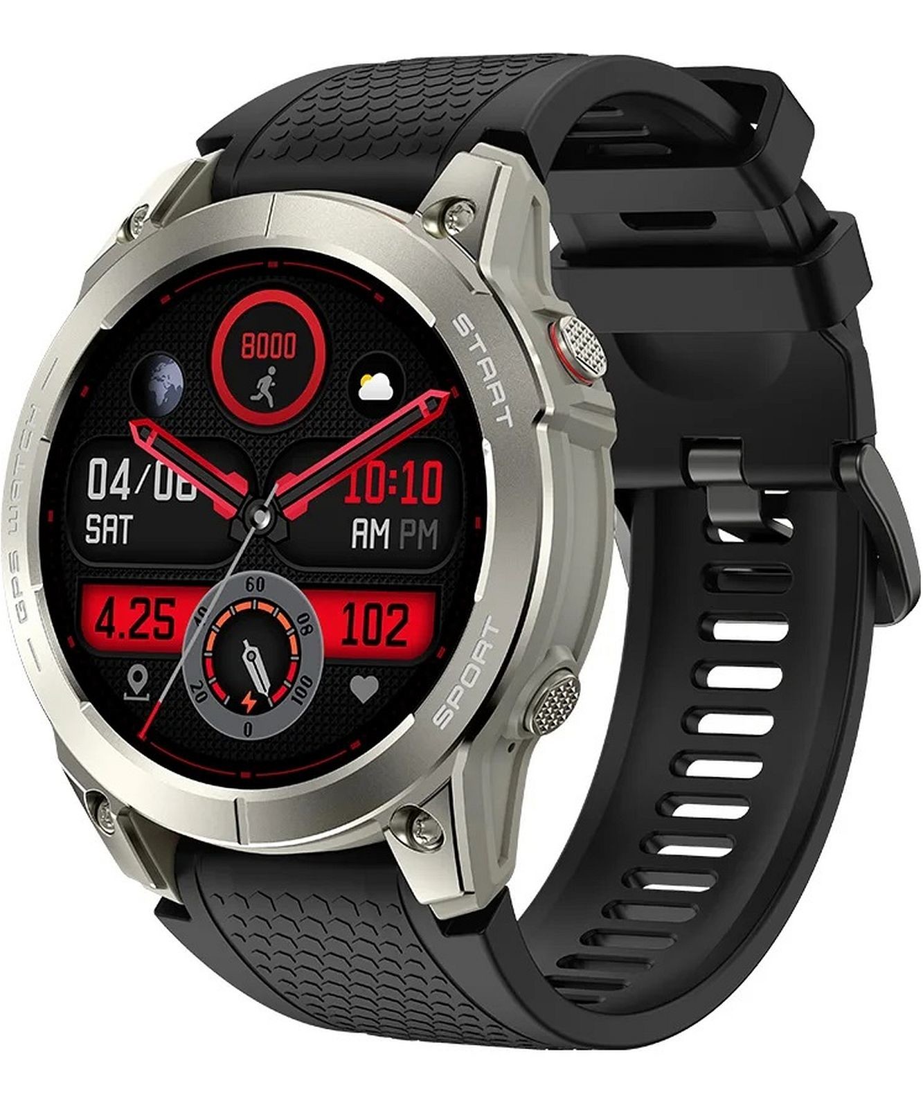 Smartwatch Manta Activ X Gps Silver Set