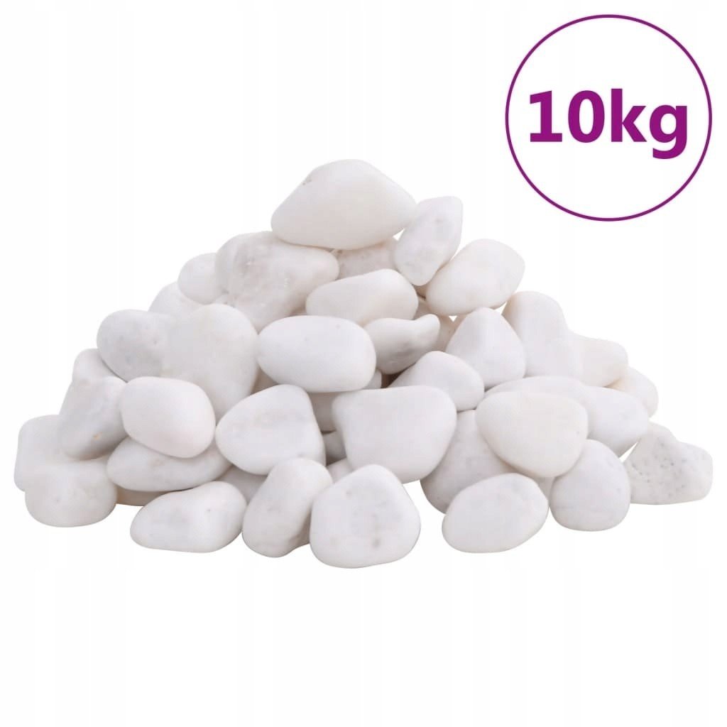 Leštěné Oblázky 10KG Bílé 2-5CM