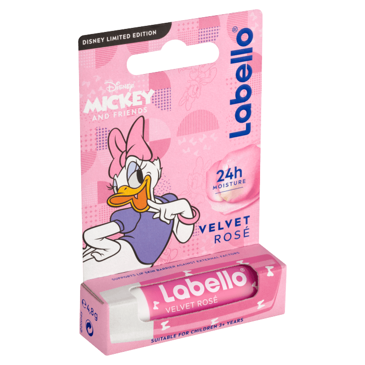 Labello Velvet Rosé Pečující balzám na rty - Limited Disney Edition 4,8g