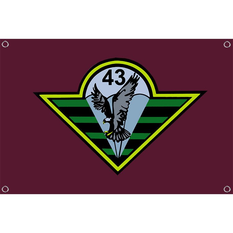 Plachta Striker AČR 43. výsadkový prapor Chrudim - hnědá