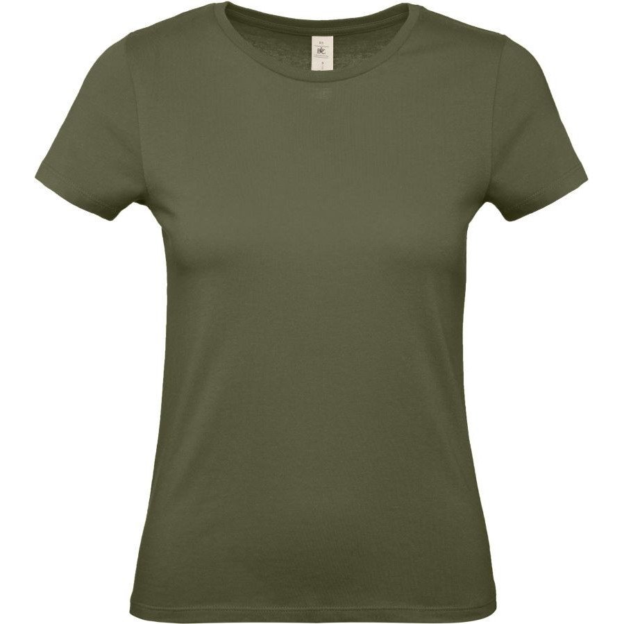 Dámské tričko B&C E150 - khaki, S