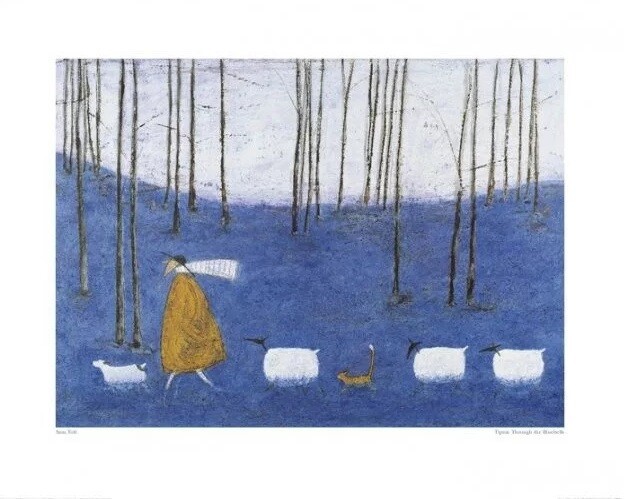 PYRAMID Umělecký tisk Sam Toft - Tiptoe Through The Bluebells, (50 x 40 cm)
