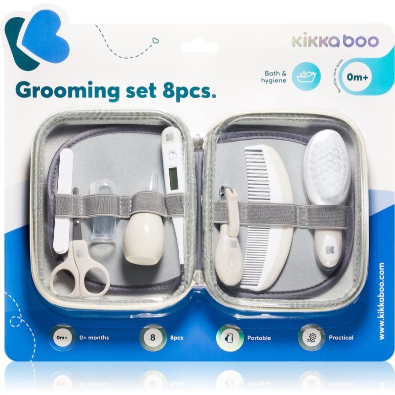 Kikkaboo Grooming Set Beige sada k péči o dítě 8 ks