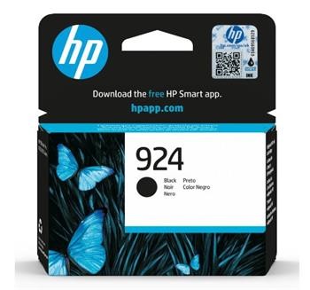 HP 924 Black Original Ink Cartridge, 4K0U6NE