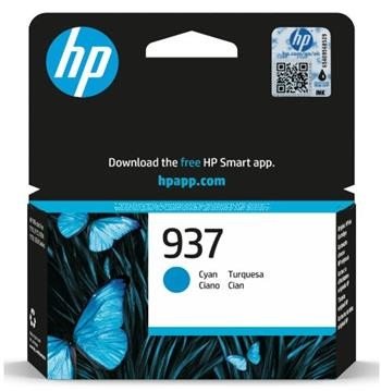 HP 937 Cyan Original Ink Cartridge, 4S6W2NE