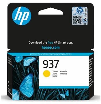 HP 937 Yellow Original Ink Cartridge, 4S6W4NE