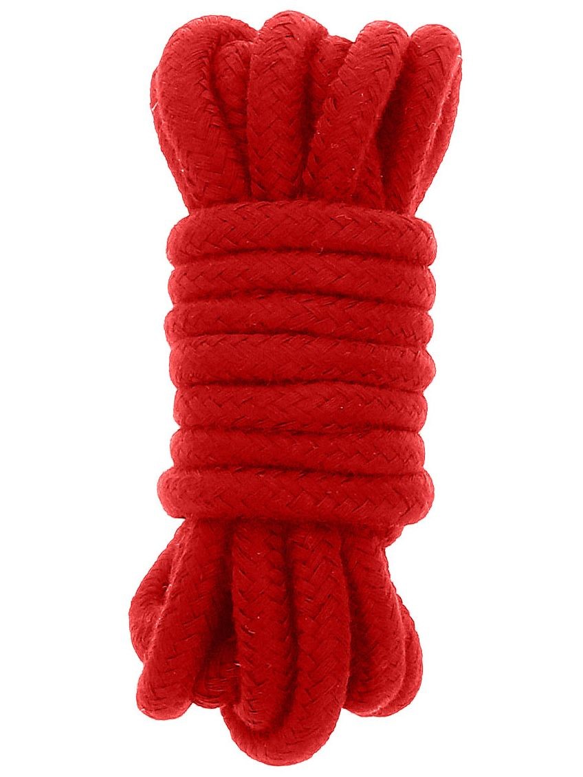 Hidden Desire Červené bondage lano (3 m) - Hidden Desire