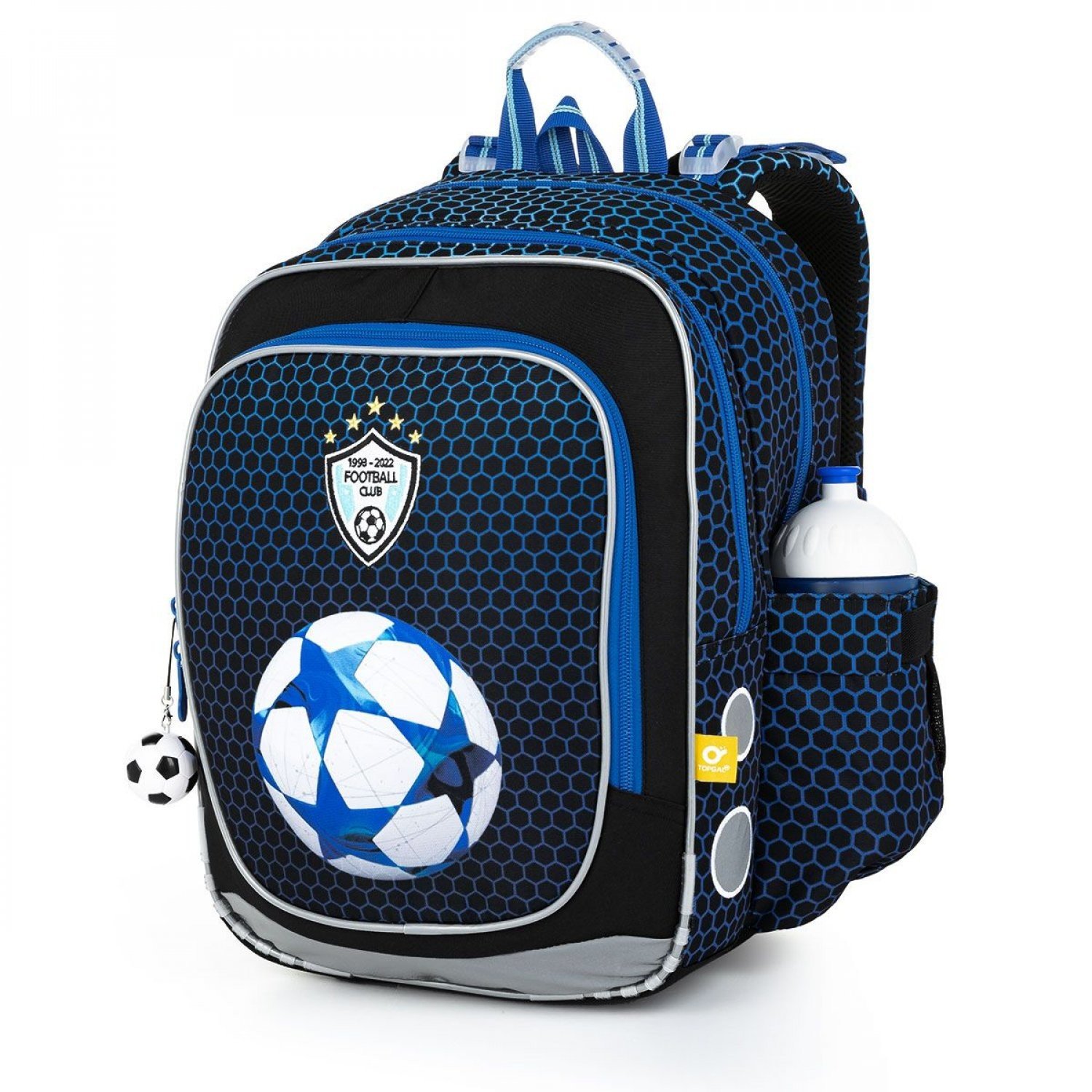 Školní Batoh s fotbalovým míčem Topgal ENDY, modrá