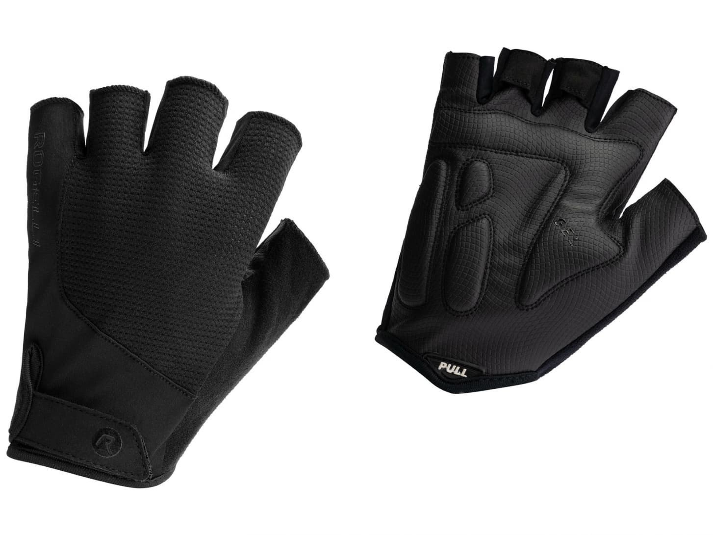 Cyklistické rukavice Rogelli ESSENTIAL, černé 2XL