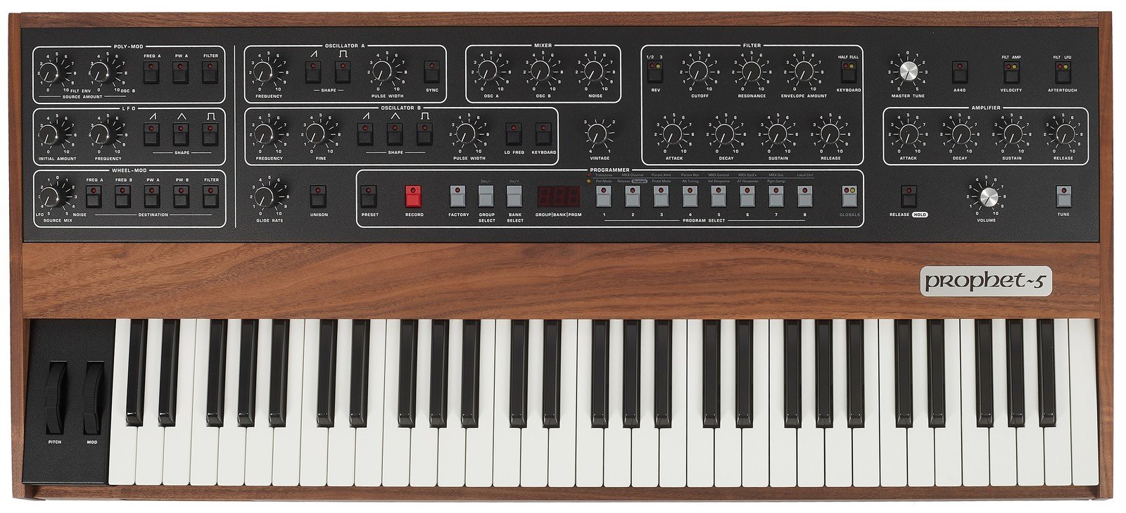 Sequential Prophet 5 Keyboard (rozbalené)