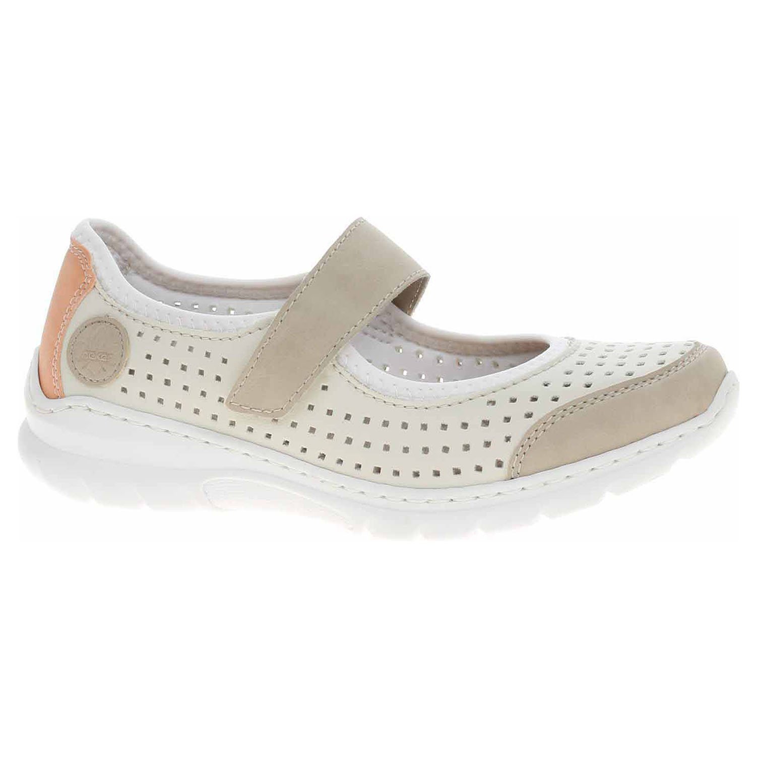 Ecco Dámské baleriny Rieker L32B5-81 weiss kombi 23301151