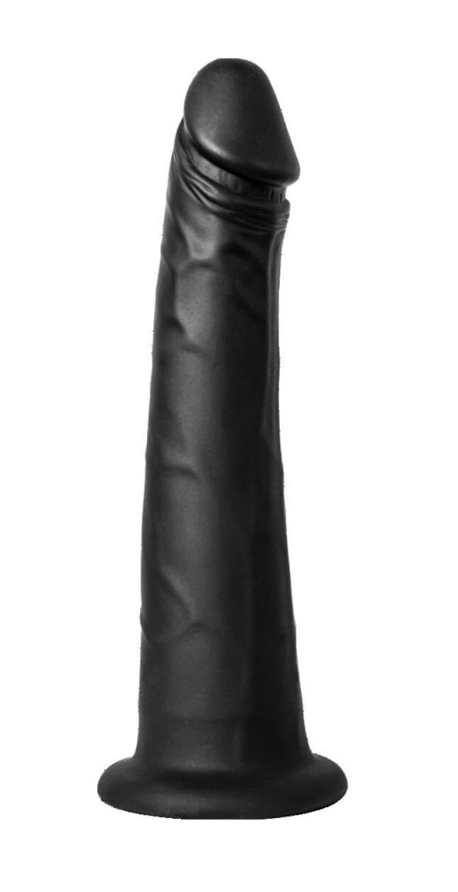 Kiiro realistické vakuové dildo - 19 cm (černé)