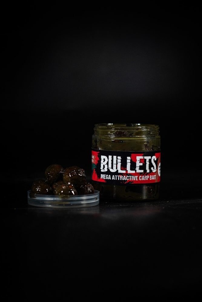 G.B.U. Dipované boilies BULLETS CRABILL 200g - 20mm