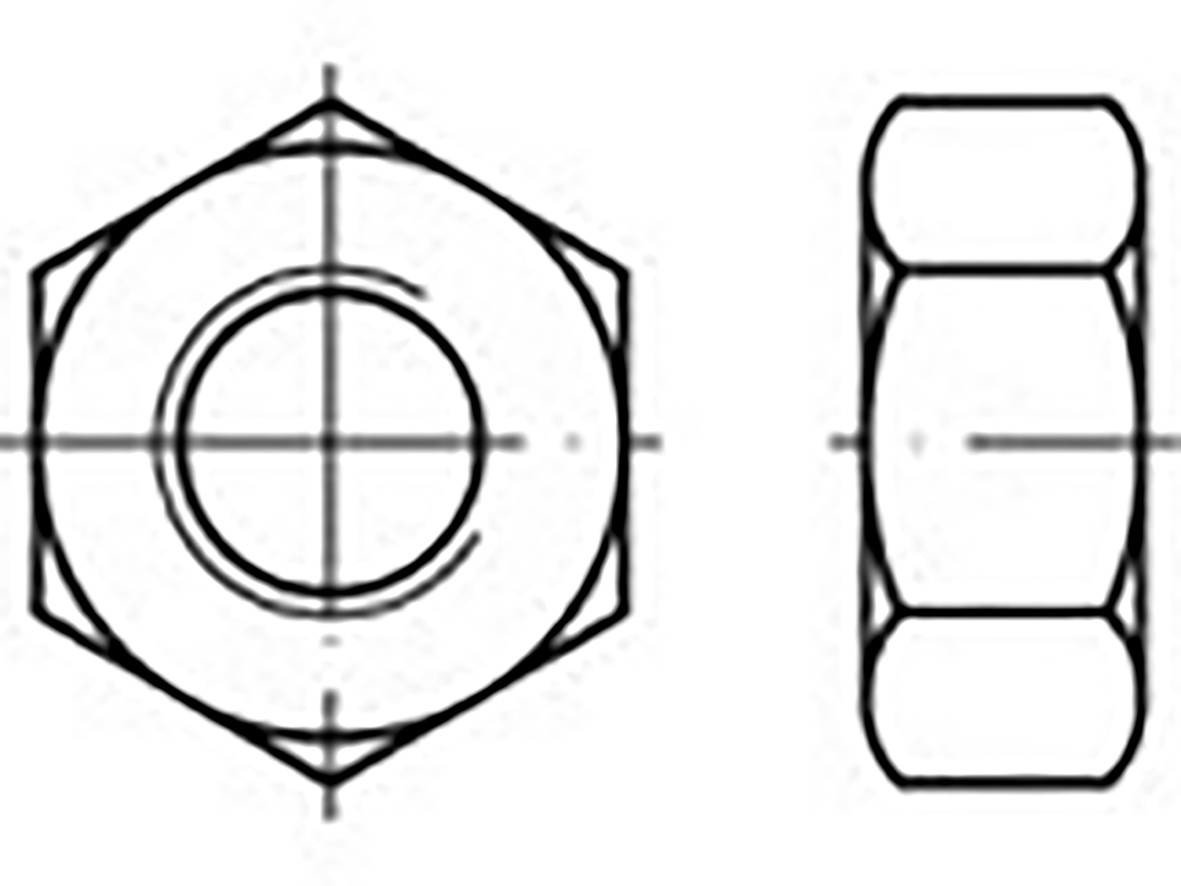 TOOLCRAFT TO-6861129 šestihranné matice M3 DIN 934 Ušlechtilá ocel V4A A4 100 ks