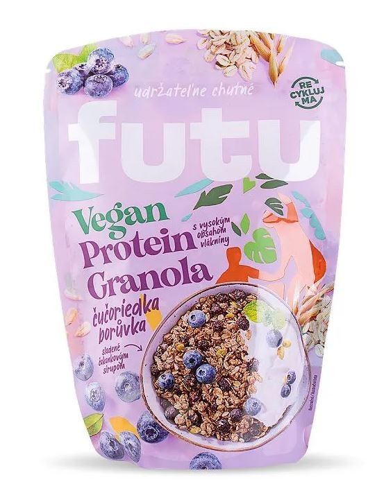 Futu Futu Proteinová granola s borůvkami VEGAN 350gr