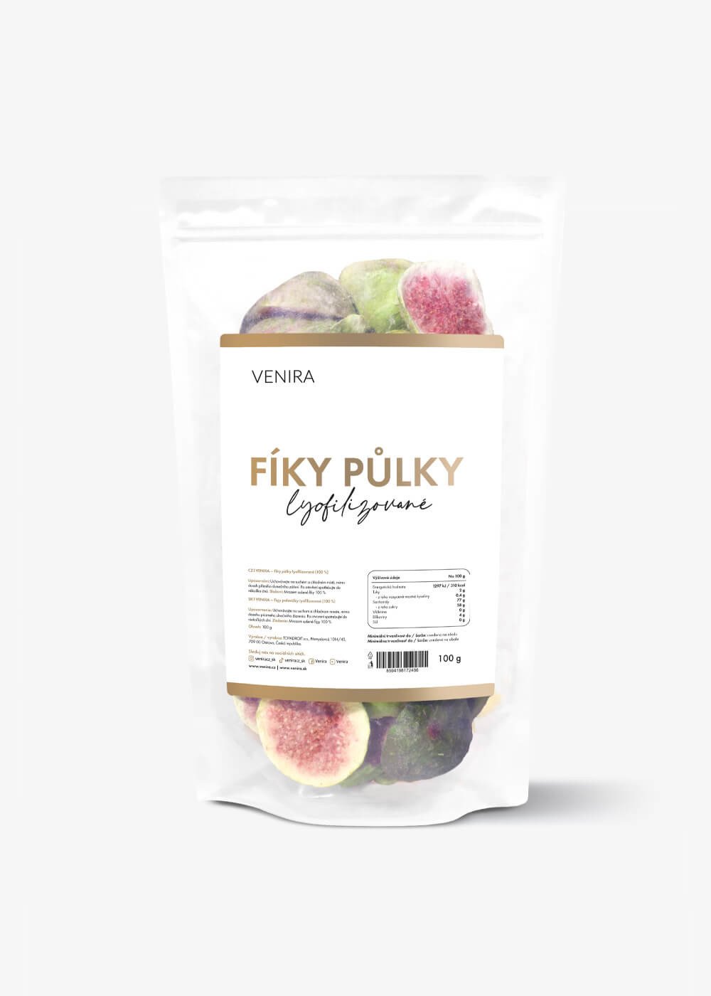 VENIRA lyofilizované fíky, 100 g