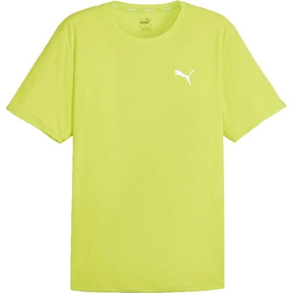 Puma RUN FAVORITE VELOCITY TEE Pánské sportovní triko, žlutá, veľkosť S